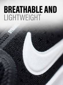 Nike Star Runner Kids Sneakers Lightweight Snug Fit Padded Training Travel Daily HF7004-002 - White/Black - View 6