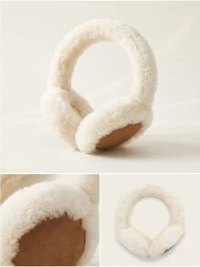 UGG سماعات أذن نسائية لاسلكية من الجلد الغنم اللون البيج الكلاسيكية - Chestnut - مشاهدة 3