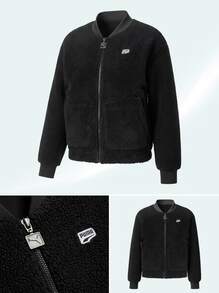 Puma Sports Jackets Lightweight Premium Warm Travel Casual Weekend Black 599146-01 - Black - View 4