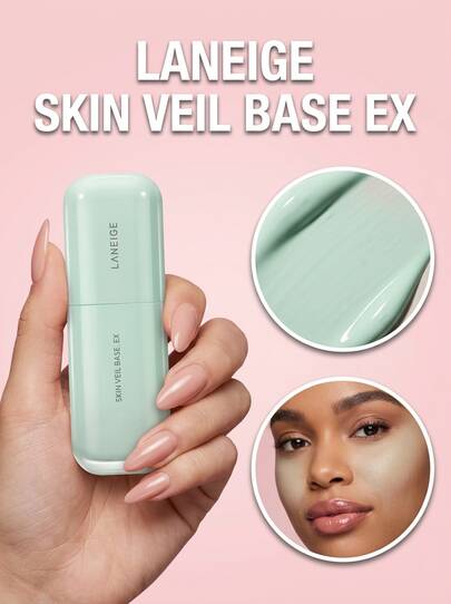 Laneige Skin Veil Base EX Primer Mint Green 30 Ml – Face Primer, Color Correcting, For Redness-Prone Skin, Mint, Suitable For Daily Makeup Routine