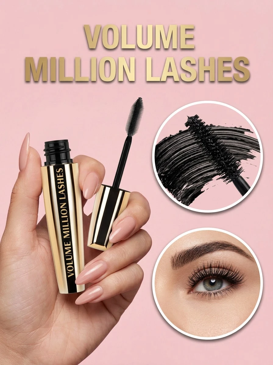 L’Oreal Paris Volume Million Lashes Mascara Black 9.5 Ml – Mascara, Volumizing, For Women, Black, Suitable For Daily Makeup Routine - Black - View 1