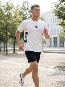Adidas Men's Skin-Friendly Stretchy Soft Daily Weekend Sports White JJ4159 - White - View 3