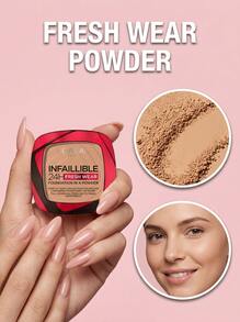 Infaillible Fresh Wear 24h Powder 220 Sand 9 G – Powder Foundation, Full Coverage, For Women, 220 Sand, Suitable For Daily Makeup Routine - Multicolor - View 1