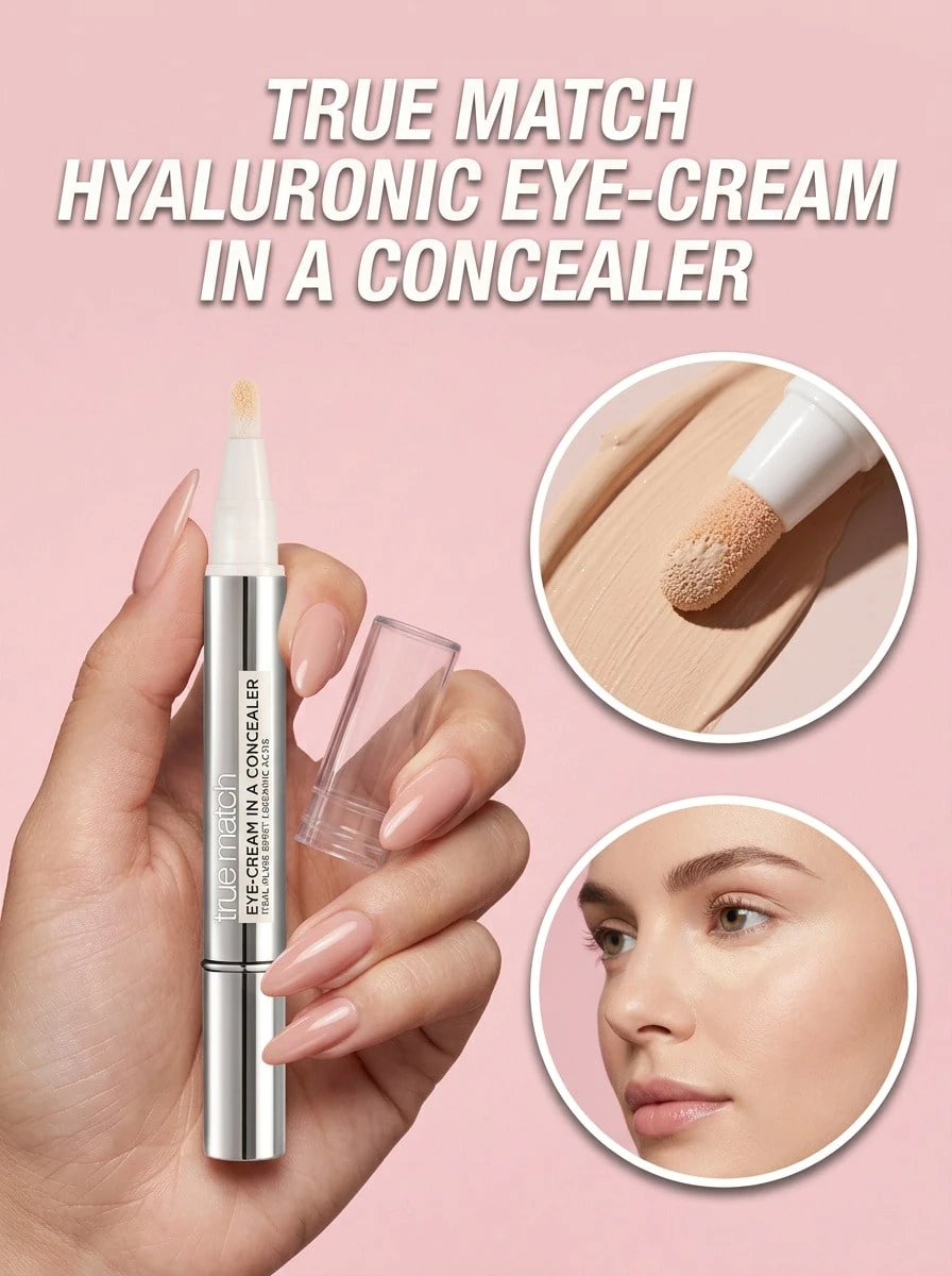 Accord Parfait Eye-Cream In A Concealer 3-5.5R Peach 2 Ml – Concealer, Hydrating, For Women, Peach, 0.5% Hyaluronic Acid, Suitable For Daily Makeup Routine - Beige - View 1