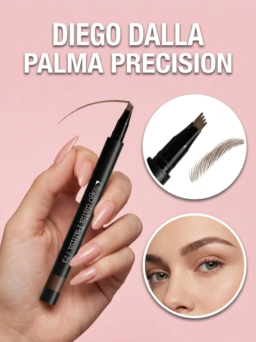 Diego Dalla Palma Microblading Eyebrow Pen 73 Taupe 0.6 G – Eyebrow Pen, Smudge-Proof, For Women, Taupe, Suitable For Daily Makeup Routine - 73 Taupe - View 1