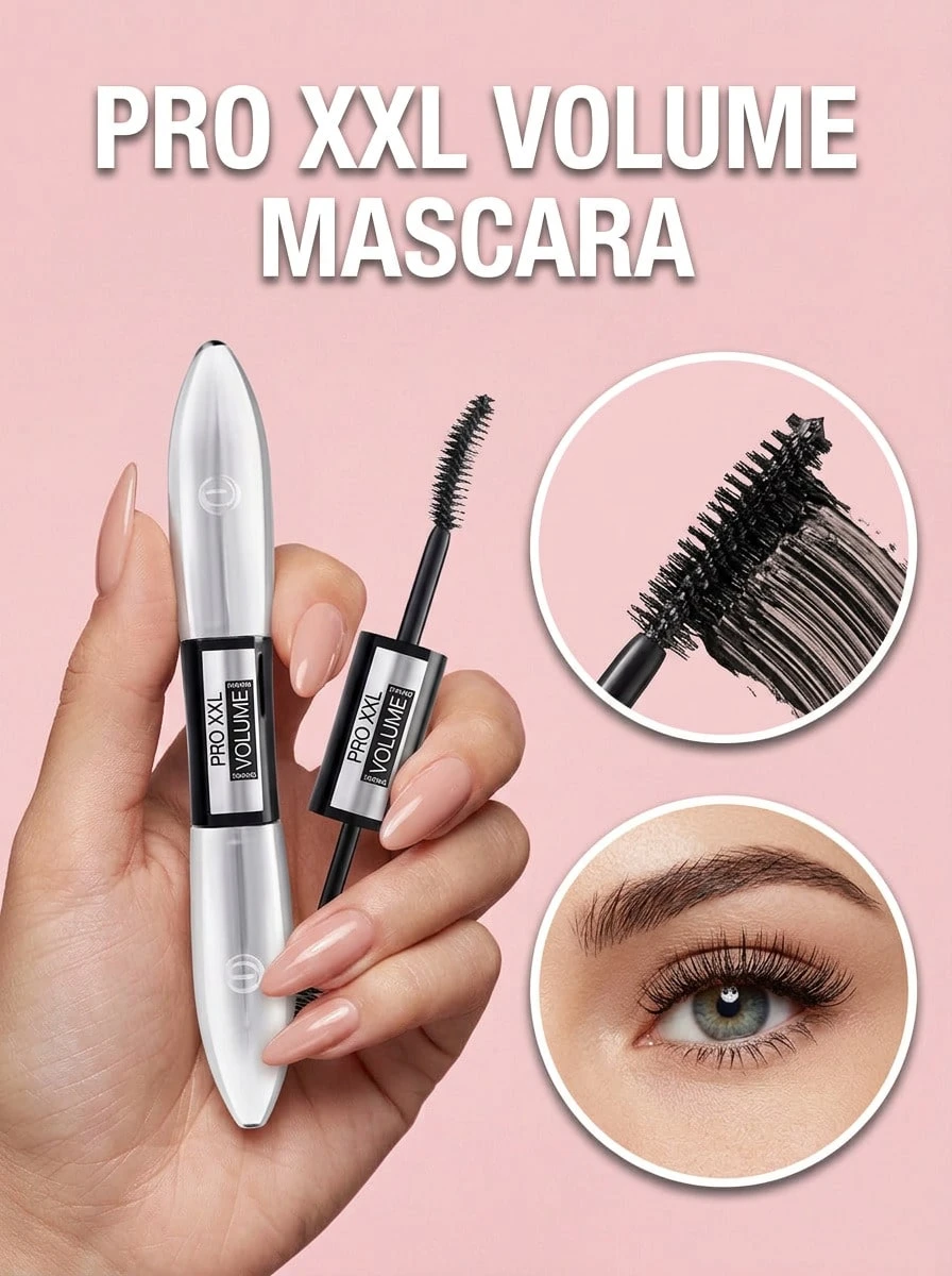 L’Oreal Paris Pro XXL Volume Mascara 12 Ml – Mascara, Volumizing, For Women, Black, Suitable For Daily Makeup - Black - View 1