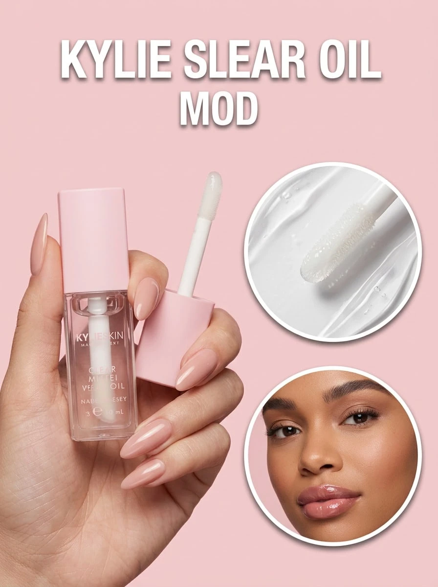 Kylie Cosmetics Lip Oil Coconut 6 Ml – Hydrating High-Shine Finish, Vitamin E Infused Formula For Smooth Lips, Clear Glossy Texture, Non-Sticky Comfort, Ideal For Daily Beauty Routine And On-The-Go Hydration - Coconut - View 1