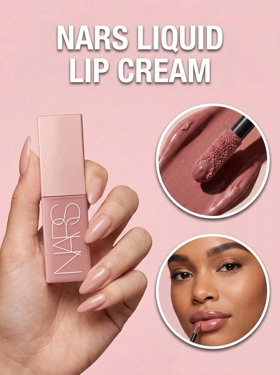 Nars Afterglow Liquid Blush Dolce Vita 7 Ml – Liquid Blush, Hydrating, For Women, Dusty Rose, Sodium Hyaluronate, Suitable For Daily Makeup Routine - Dolce Vita - View 1