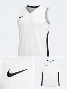 Nike Men's Basketball Jerseys Breathable Versatile Comfortable Daily Casual Weekend White NT0199-100 - Vitt - Visa 4