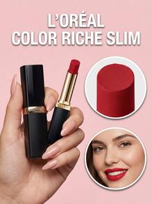 Color Riche Intense Volume Matte 300 Rouge Confident 1.8 G – Lipstick, Long-Lasting, For Women, Deep Red, Hyaluronic Acid, Suitable For Daily Makeup - Multicolor - View 1