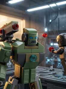 LEGO 76320 Iron Man & War Machine Vs. Hammer Drones 7years+ - Multifärgad - Visa 5