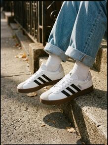 Adidas VL 法院 3.0 - 雲白/核心黑/灰一 - 查看 1