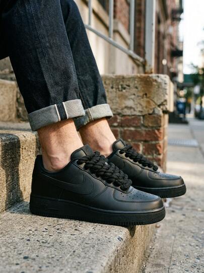 Nike Air Force 1 Men's Casual Athletic Shoes Retro Comfortable Versatile Street Style Running School Black CW2288-001