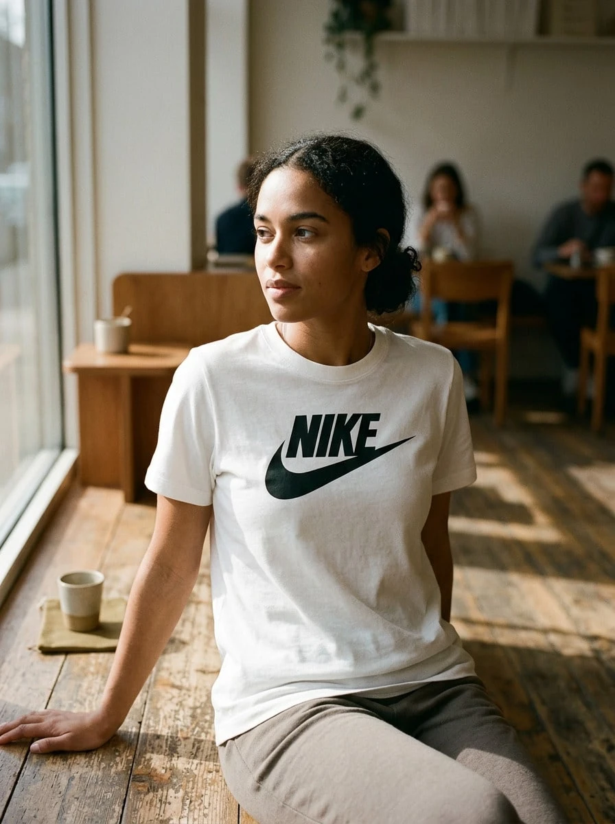 Nike Women Sports Tees & Tanks Versatile Lightweight Easy To Match Home School Gym White DX7906-100 - White - View 1