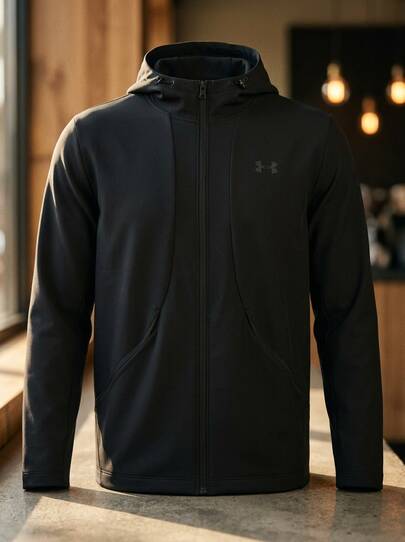 Under Armour جاكيتات رياضية للرجال من UA متعددة الاستخدامات متينة معزولة كاجوال عطلة نهاية الأسبوع التنقل اليومي باللون الأسود 6014621-001