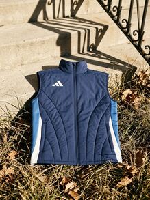 Adidas جاكيتات رياضية رجالية مرنة مريحة متينة كاجوال لعطلة نهاية الأسبوع والتنقل باللون الأزرق IY0119 - أزرق بحري - مشاهدة 5