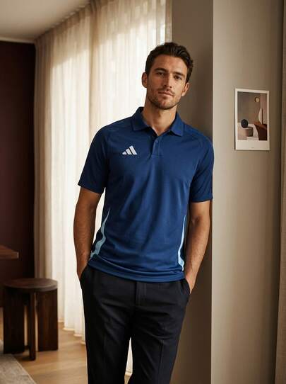 Adidas Men's Sports Tees & Tanks Breathable Classic Fit Quick-Dry Vacation School Casual Blue IR7564