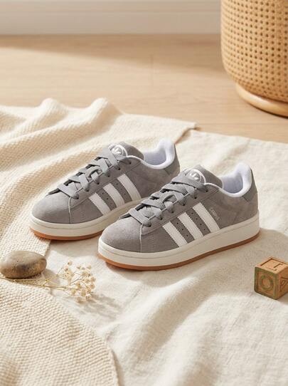 Adidas Campus Kids' Sneakers Snug Fit Padded Breathable Office School Daily White JI4330