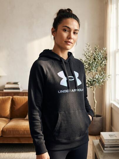 Under Armour UA Sports Sweatshirts Cozy Breathable Easy To Match Daily Outdoor School Black 6003710-007