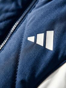 Adidas جاكيتات رياضية قابلة للتعديل دافئة ومرنة للمشي لمسافات طويلة والتدريب اليومي باللون الأزرق IY0123 - أزرق بحري - مشاهدة 6