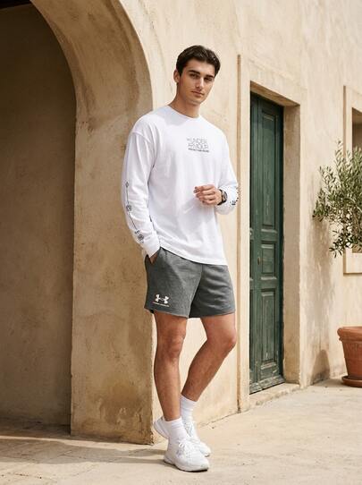 Under Armour Men Sports Shorts Stretchy Lightweight Versatile Running Beach Sports 1382427-025
