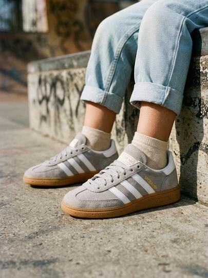 Adidas Handball Spezial Kids' Sneakers Retro Comfortable Versatile Shopping Daily Weekend White JP9561