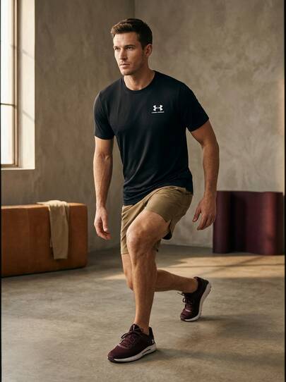 Under Armour TECH Men's Sports Tees & Tanks Skin-Friendly Stretchy Soft Home Travel Daily Black 1373997-001