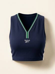 Reebok Women Sports Tees & Tanks Classic Fit Quick-Dry Skin-Friendly Home School Gym Blue HS4776 - Blue - View 2