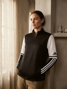 Adidas Women Sports Jackets Comfortable Waterproof Insulated Daily Training Commuting Black JE2763 - Black and White - View 6