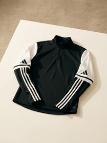 Adidas Women Sports Jackets Comfortable Waterproof Insulated Daily Training Commuting Black JE2763 - Black and White - View 2