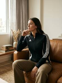 Adidas جاكيتات رياضية فاخرة خفيفة الوزن قابلة للتعديل للتنقل في عطلة نهاية الأسبوع والأنشطة الخارجية باللون الأسود IJ9961 - الأسود - مشاهدة 7