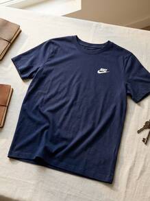 Nike Men's Outdoor Tees & Tanks Easy To Match Moisture-Wicking Breathable Daily Weekend Training Navy AR4997-410 - Blue - View 2