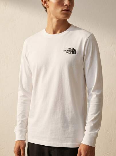 The North Face Elevation Short-Sleeve Men's Sports & Outdoor Hoodies Fleece-Lined Stretchy Comfortable Home Weekend Sports White NF0A87NN-FN41