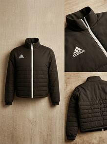 Adidas معطف خفيف للأطفال لون أسود 22 إنترادا - الأسود - مشاهدة 3