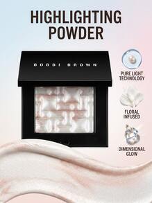 Bobbi Brown Mini Highlighting Powder Pink Glow 3 G – Highlighter, Illuminating, For Women, Pink Glow, Light-Reflecting Pearls, Suitable For Daily Makeup - Pink Glow - View 2