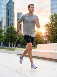 Nike Men's Sports Tees & Tanks Easy To Match Moisture-Wicking Breathable Outing Gym Home Grey CW6952-071 - Grey - View 3