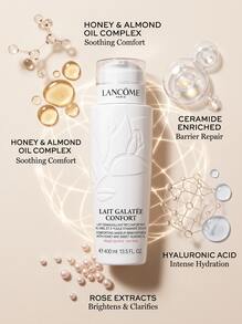 Lancôme Galatee Confort 400 Ml – Comforting Facial Cleansing Milk For Dry Skin, Infused With Honey And Sweet Almond Oil, Gentle Makeup Remover, Hydrating Formula For Daily Face Care, Luxury Skincare For Women - White - View 2