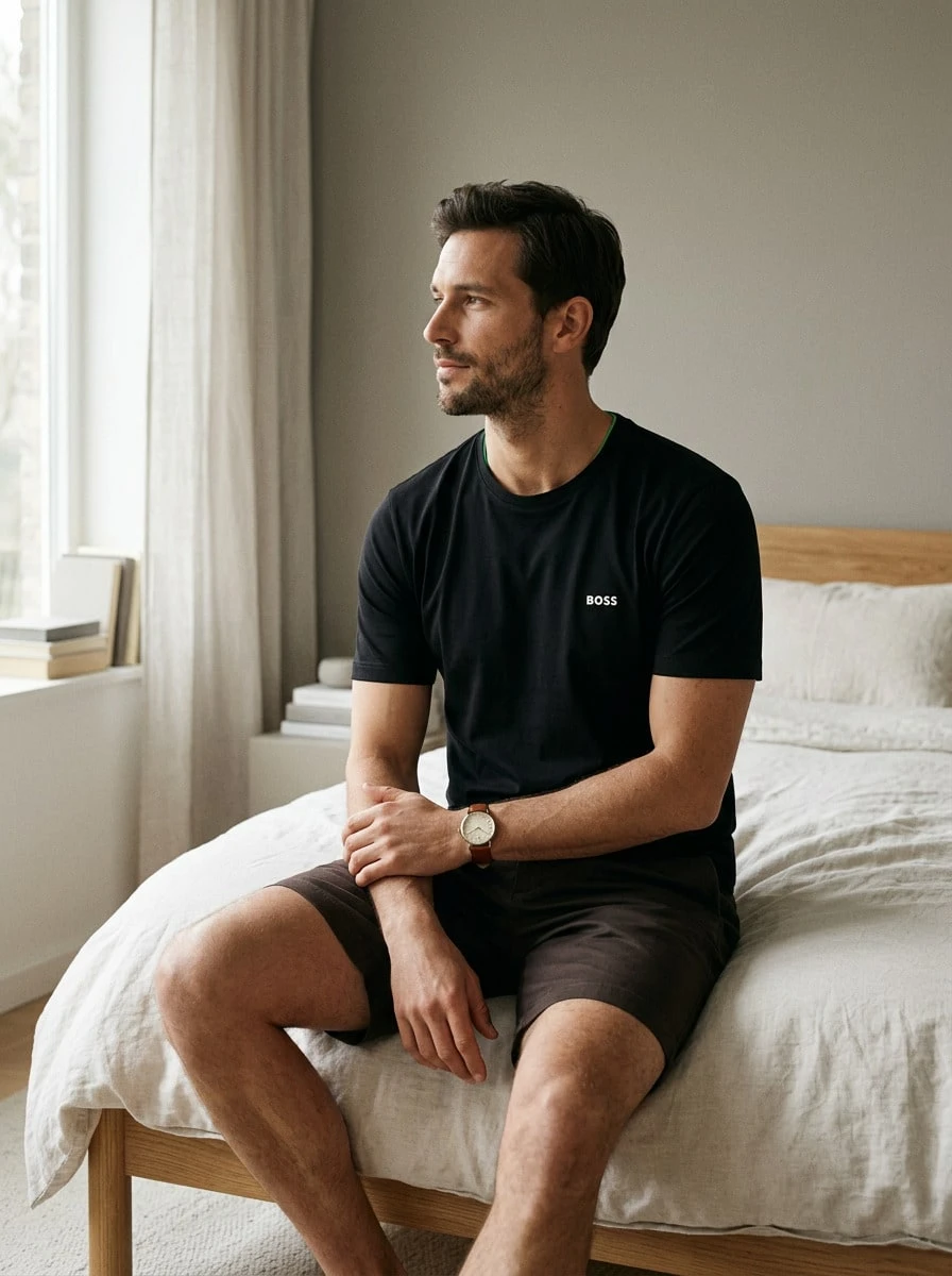 Hugo Boss Men Loungewear Tops Soft Premium Breathable Commuting Sports Outdoor Open Miscellaneous 50478019-962 - Open Miscellaneous - View 1