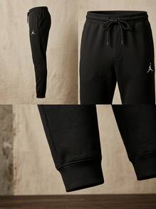Jordan Men's Sports Pants Stretchy Quick-Dry Breathable Office Weekend Training Black A20141-010 - Black - View 2