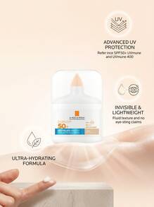 La Roche-Posay Anthelios UVAir Serum Sunscreen SPF50+ Light Natural 50 Ml – Sunscreen Serum, High UVA/UVB Protection, For Sensitive Skin, Light, Antioxidants, Suitable For Morning Skincare Routine - light - View 3