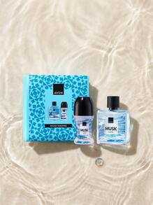 Avon Musk Marine Eau De Toilette 75 Ml Gift Set Set – Fragrance Gift Set, Long-Lasting, For Men, Marine, Blue, Suitable For Daily Grooming - EDT - View 3