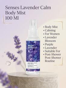 Avon Senses Lavender Calm Body Mist 100 Ml – Body Mist, Calming, For Women, Lavender Blossom, Purple, Lavender, Suitable For Post-Shower Routine - Lavender Calm - View 5