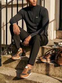 Hugo Boss Men Sports Tees & Tanks Moisture-Wicking Breathable Classic Fit Gym Daily Weekend Black 504985-18 - Black - View 4