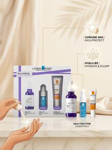 La Roche-Posay طقم هدايا العناية بالبشرة ميلا B3 - أبيض - مشاهدة 3