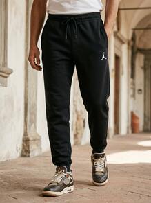 Jordan Men's Sports Pants Stretchy Quick-Dry Breathable Office Weekend Training Black A20141-010 - Black - View 4