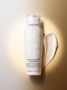 Lancôme Galatee Confort 400 Ml – Comforting Facial Cleansing Milk For Dry Skin, Infused With Honey And Sweet Almond Oil, Gentle Makeup Remover, Hydrating Formula For Daily Face Care, Luxury Skincare For Women - White - View 5