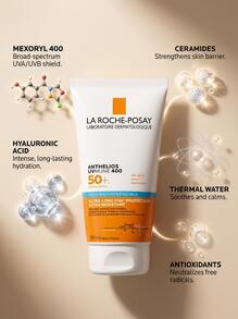 La Roche-Posay أنتيليوس UVMune 400 لوشن مرطب للوجه والجسم SPF50+ 150 مل - شفاف - مشاهدة 2