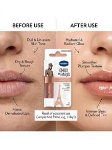 Vaseline Emily In Paris Tinted Lip Oil Nude Crème Duo Set – Lip Oil, Intense Gloss, For Women, Nude, Suitable For Daily Makeup - Nude Cream - View 4