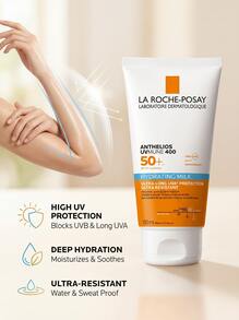 La Roche-Posay أنتيليوس UVMune 400 لوشن مرطب للوجه والجسم SPF50+ 150 مل - شفاف - مشاهدة 3