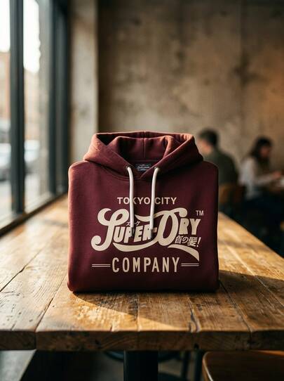 Superdry Men's Sports & Outdoor Hoodies Warm Lightweight Durable Training Daily Outdoor Red M2010505B-3OY